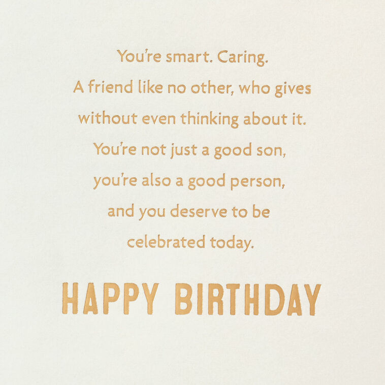 You're a Good Son and So Much More Birthday Card, , large image number 2