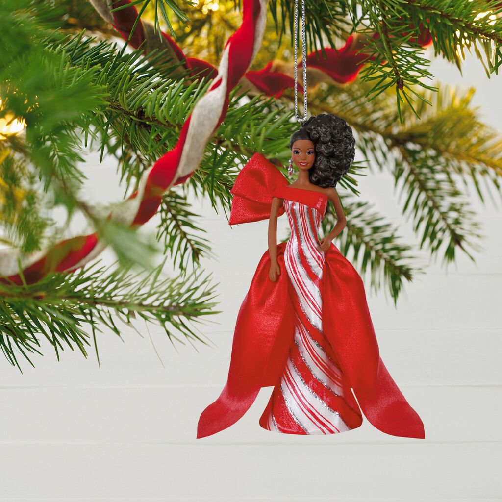 2019 African American Holiday Barbie Doll Ornament