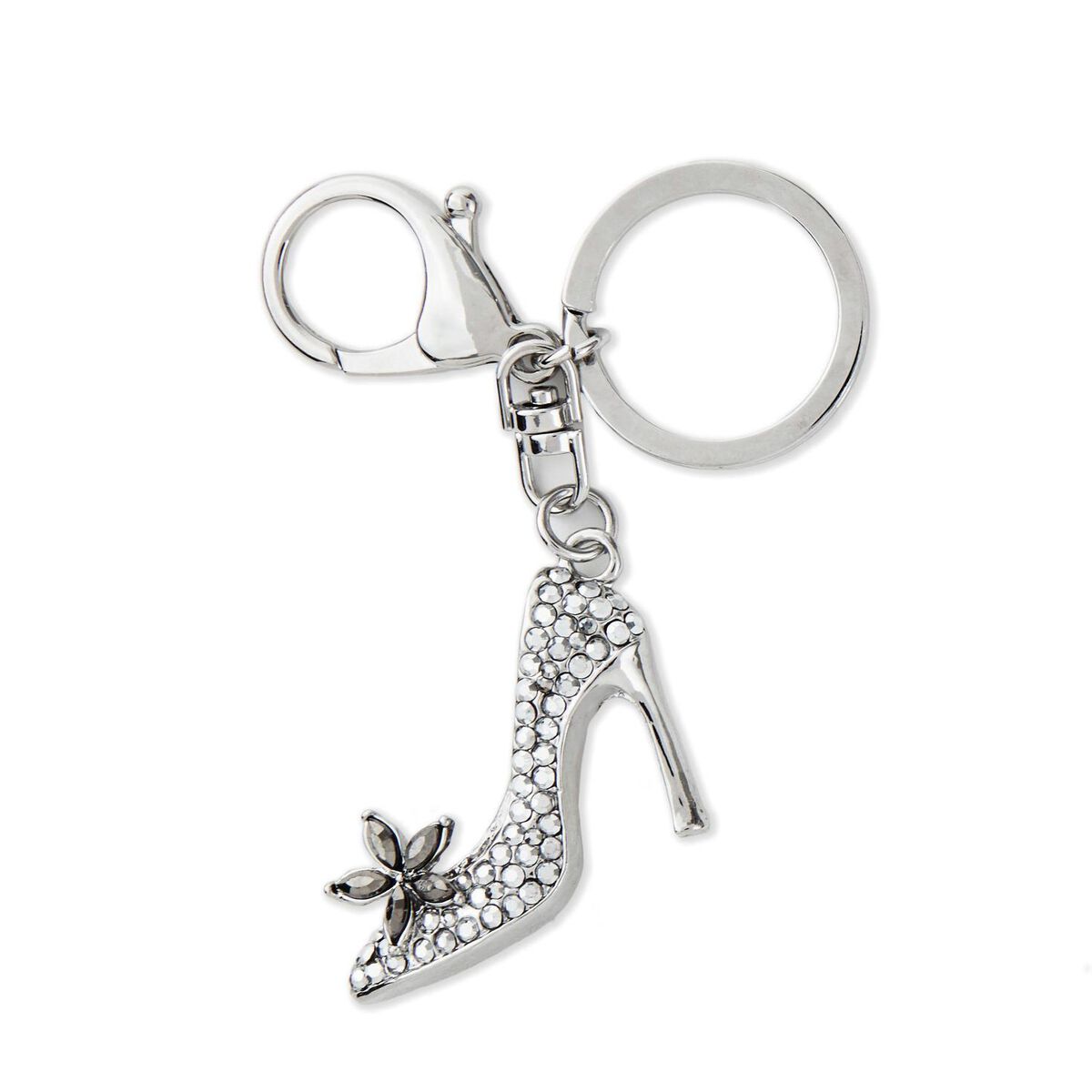 Bejeweled Silver High-Heel Shoe Keychain - Car Accessories - Hallmark