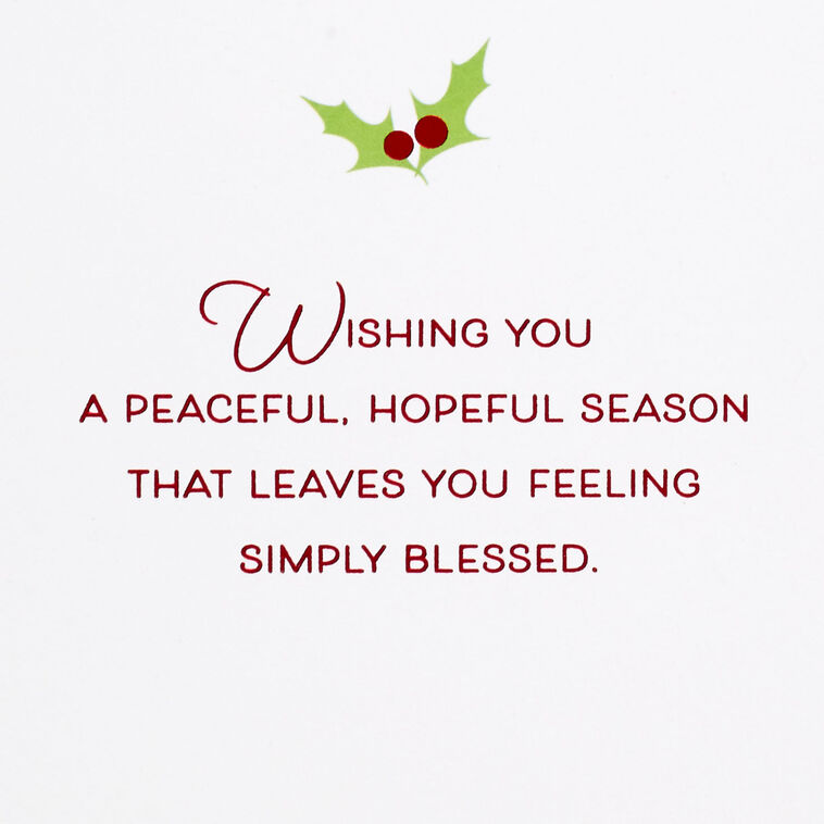 Bird with Pinecone Ornament Christmas Card Sentiment image number 2