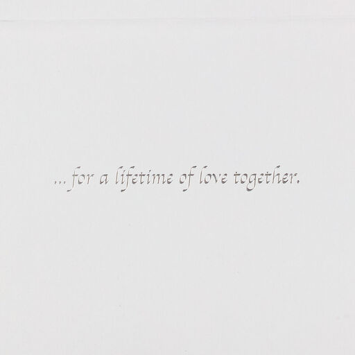 Pearl Hearts Lifetime of Love Wedding Card, 