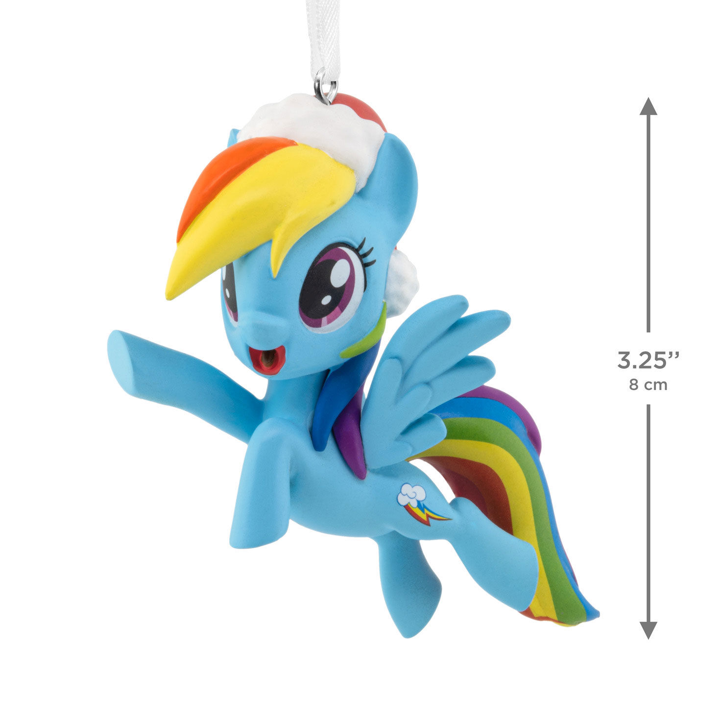 My Little Pony Rainbow Dash Christmas Ornament measurement image number 3