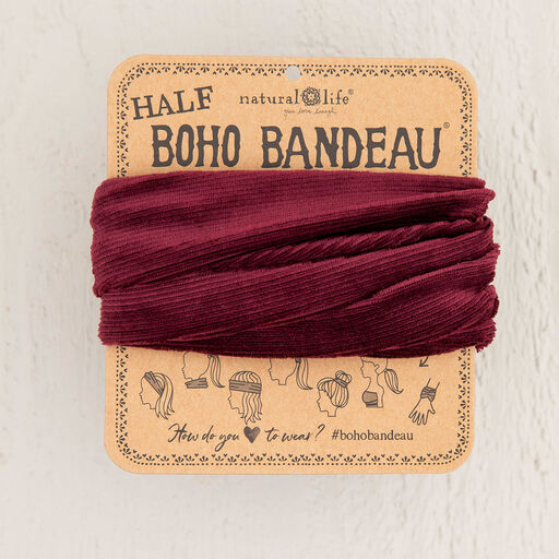 Natural Life Wine Corduroy Boho Bandeau, 