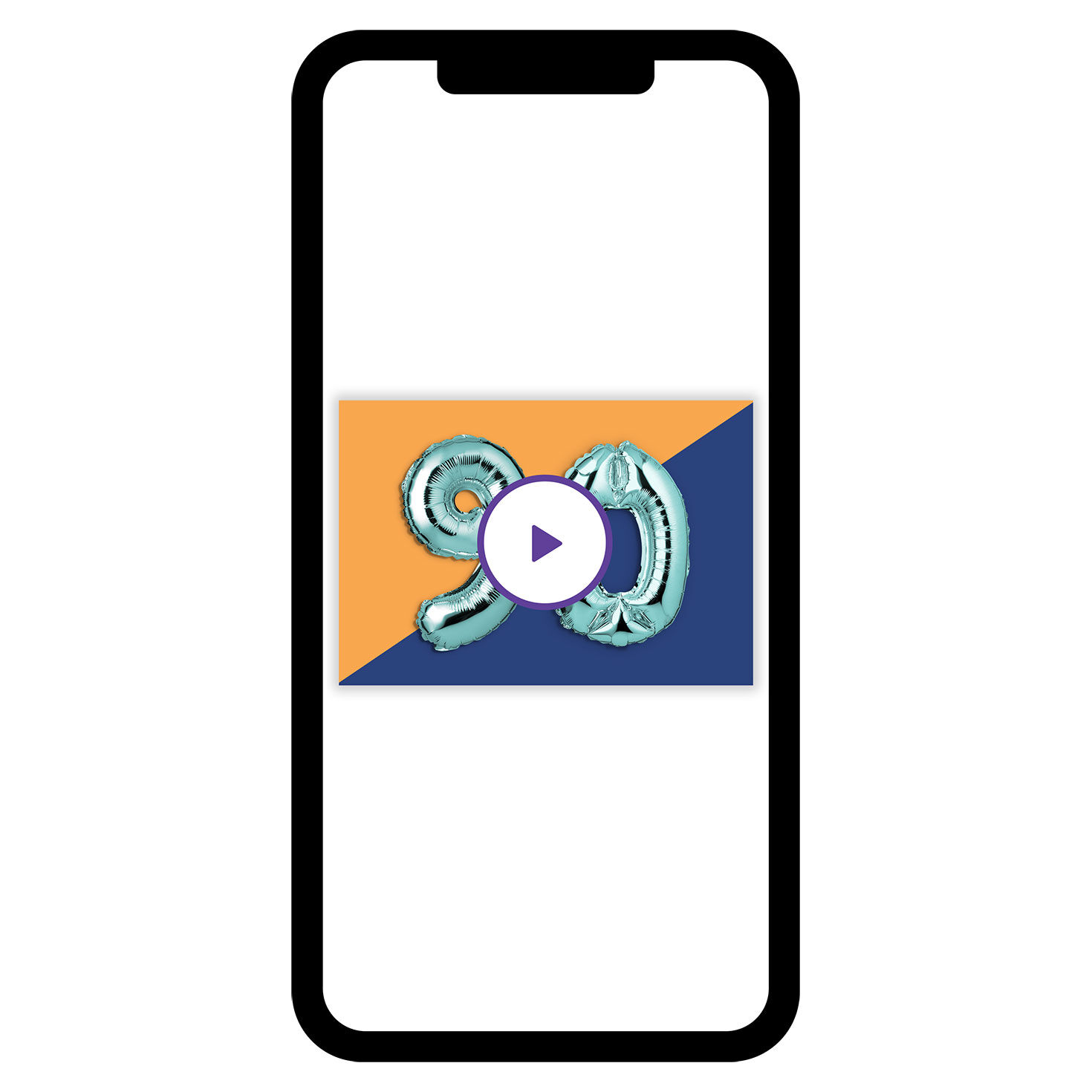 90th Balloons Birthday eCard