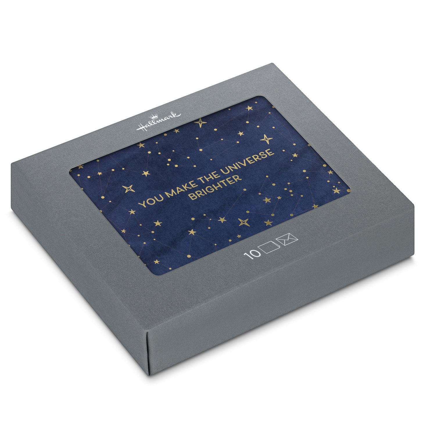 Starry Blue You Make the Universe Brighter Blank Thank You Notes, Pack of 10