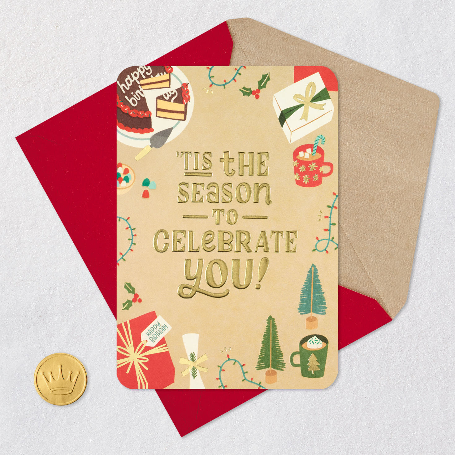 The Season to Celebrate You Christmas Birthday Card for only USD 4.99 | Hallmark
