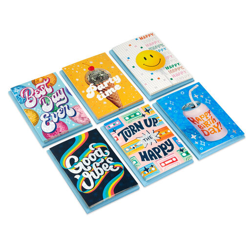Energetic and Fun Assorted Birthday Cards, Pack of 36, 