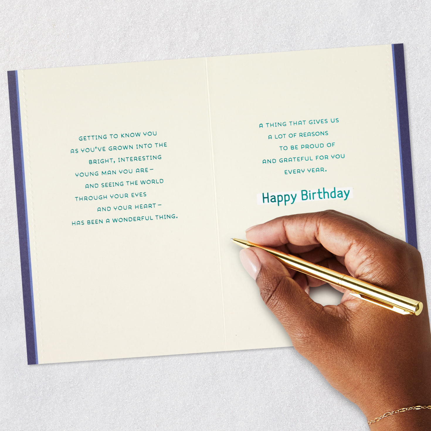 Seeing the World Through Your Eyes Birthday Card for Grandson, , large image number 7