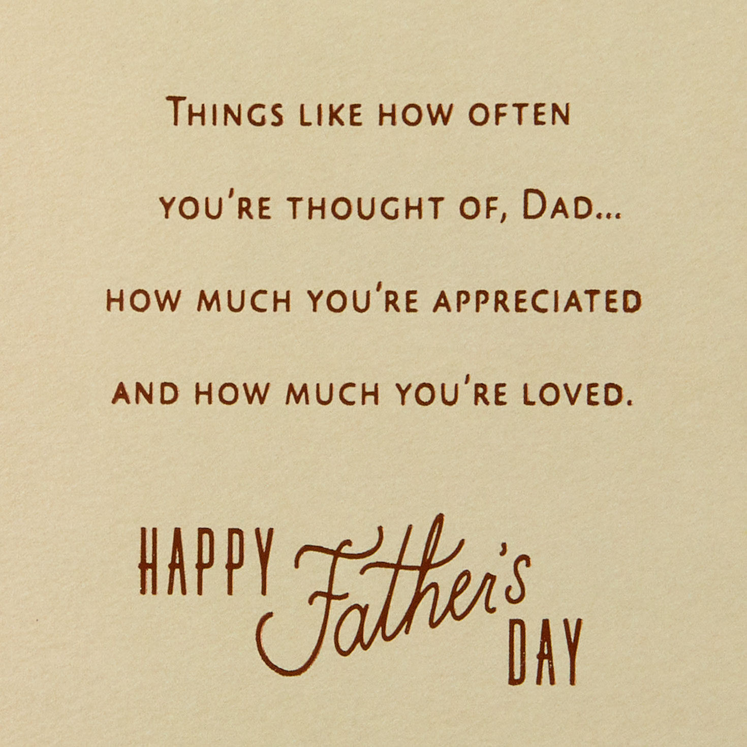 Appreciated and Loved Father's Day Card for Dad for only USD 5.99 | Hallmark
