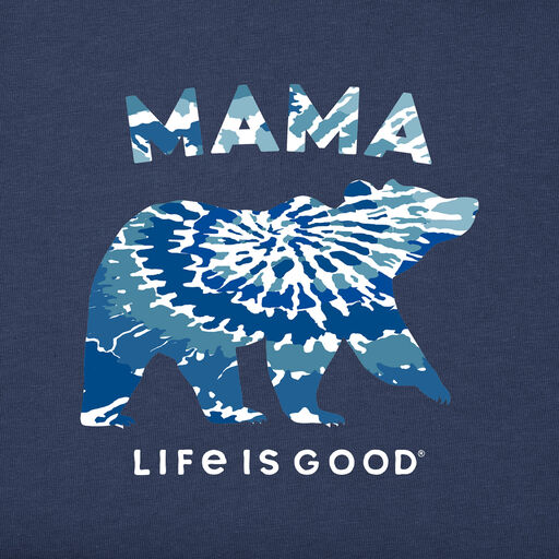 Life is Good Mama Bear Navy V-Neck Women's T-Shirt, 