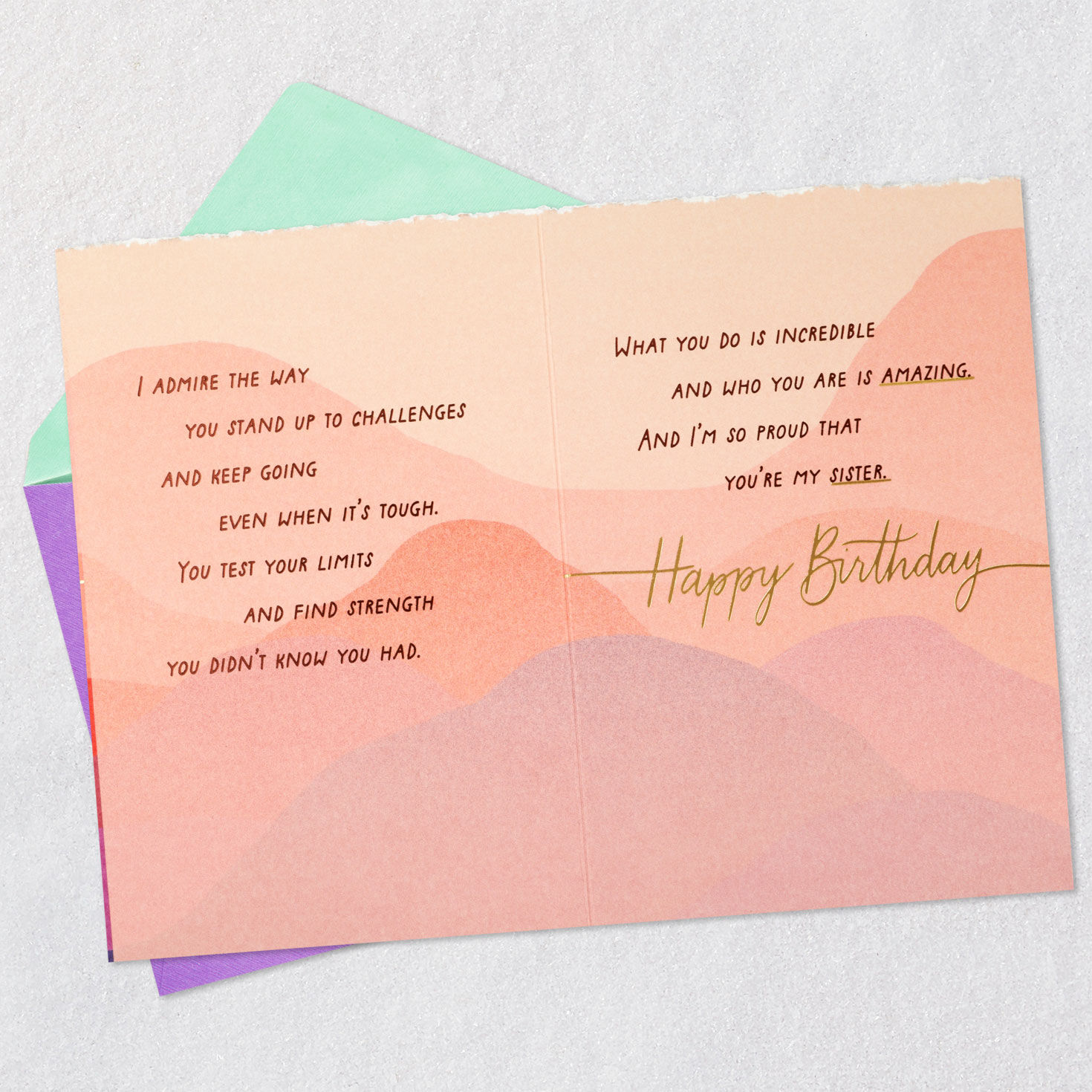 You're an Inspiration to Me Birthday Card for Sister for only USD 4.99 | Hallmark