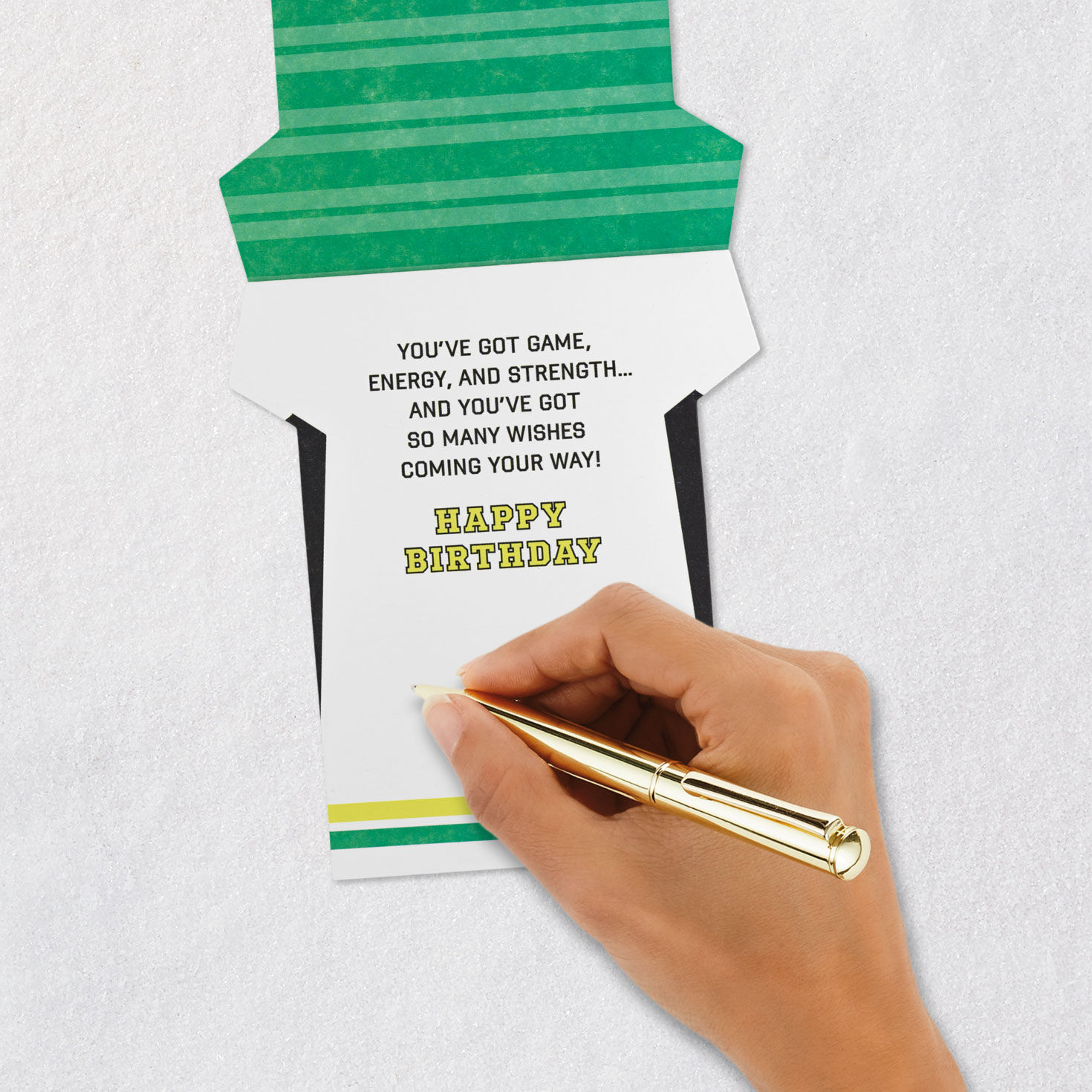 Terrific 10 Sports Jersey 10th Birthday Card signing card image number 6