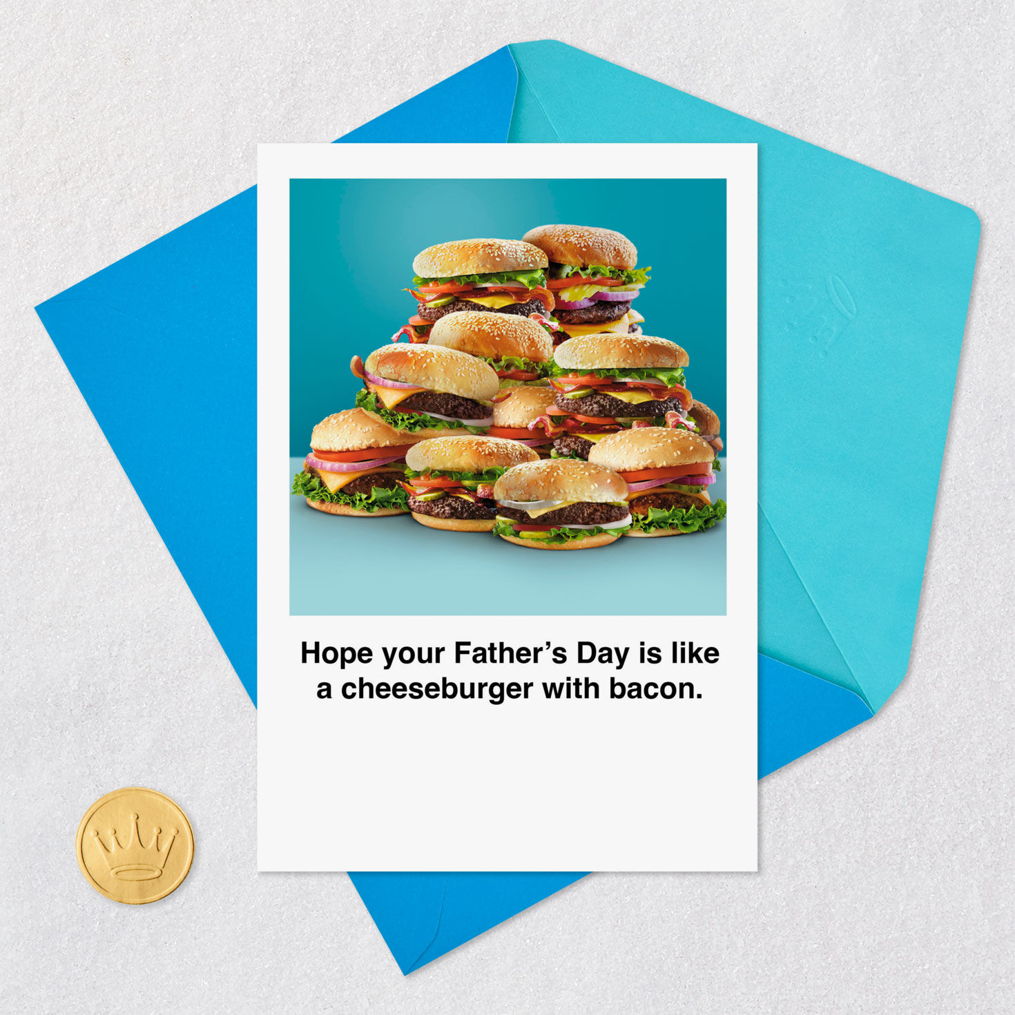 Like a Cheeseburger With Bacon Funny Father's Day Card for only USD 3.99 | Hallmark