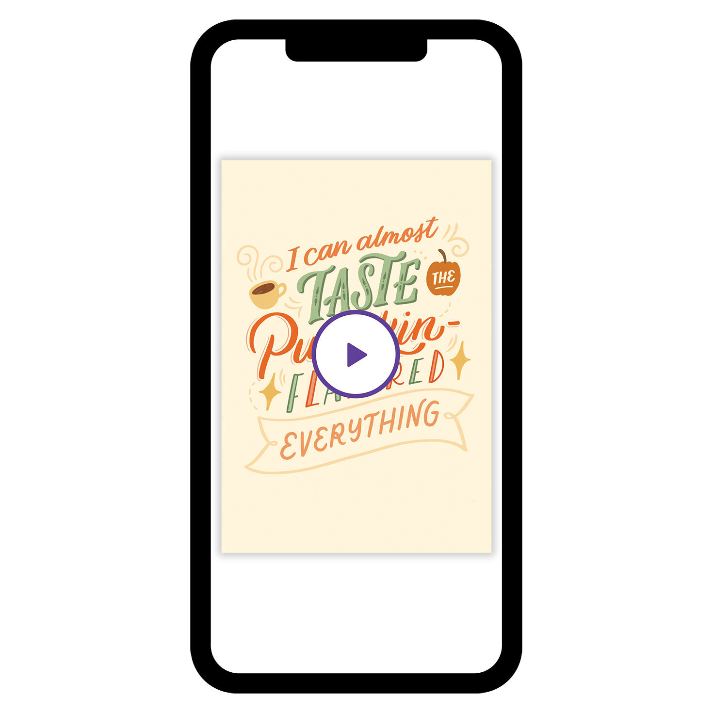 Pumpkin Flavored Everything Thanksgiving eCard