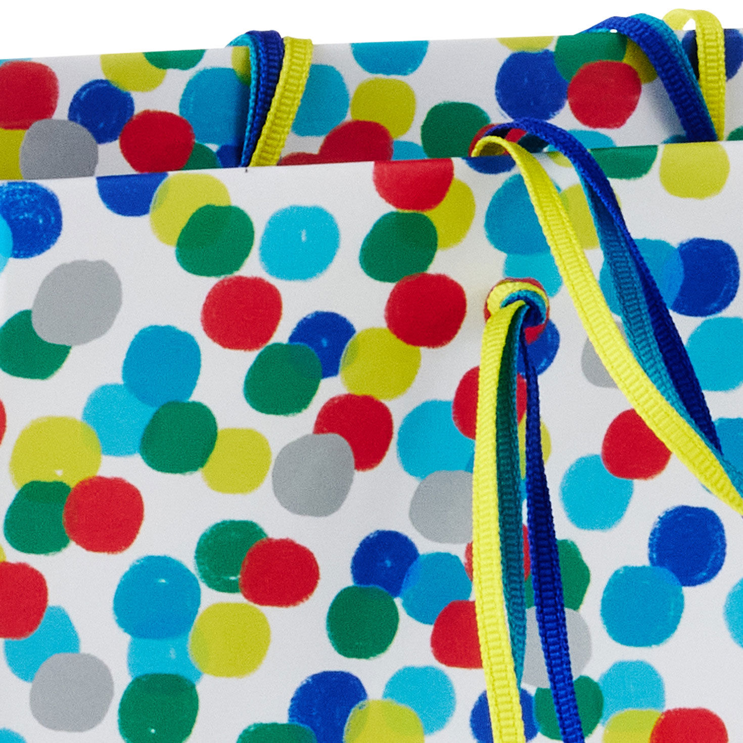 Painted Polka Dots Medium Gift Bag Base/Side Detail image number 5