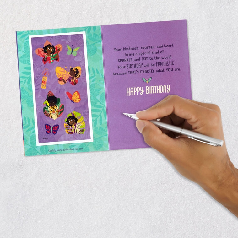 Disney Encanto Mirabel Birthday Card for Granddaughter With Stickers, , large image number 7