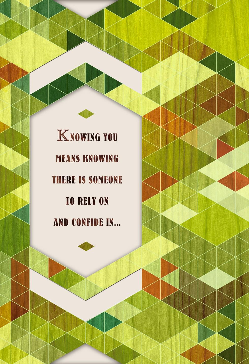 Knowing You Will Always Be There Father's Day Card