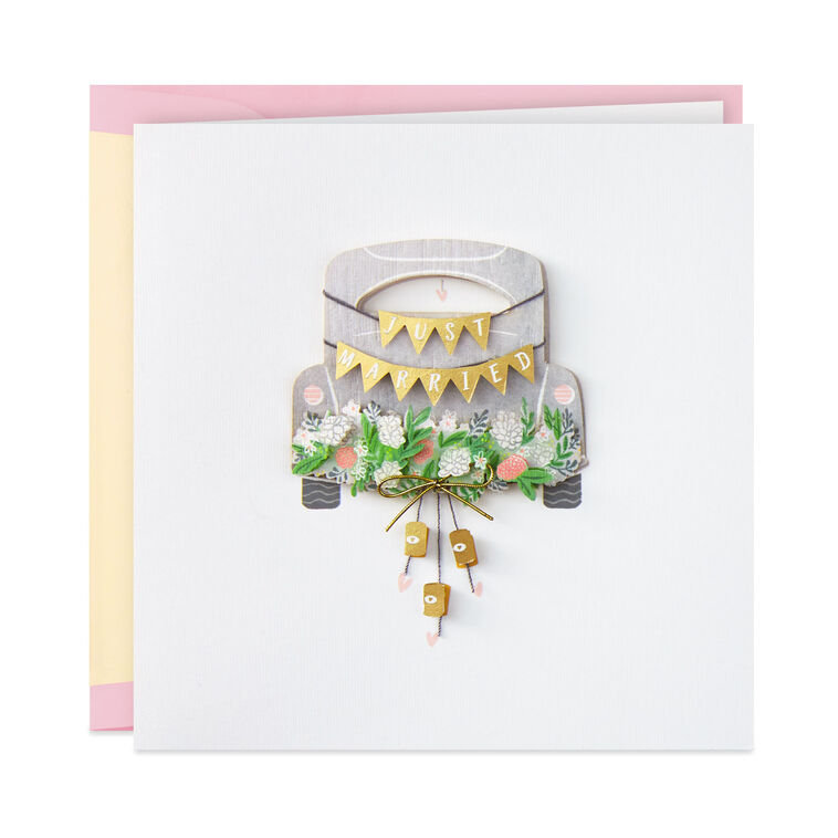 Happiness Wherever You Go Wedding Card