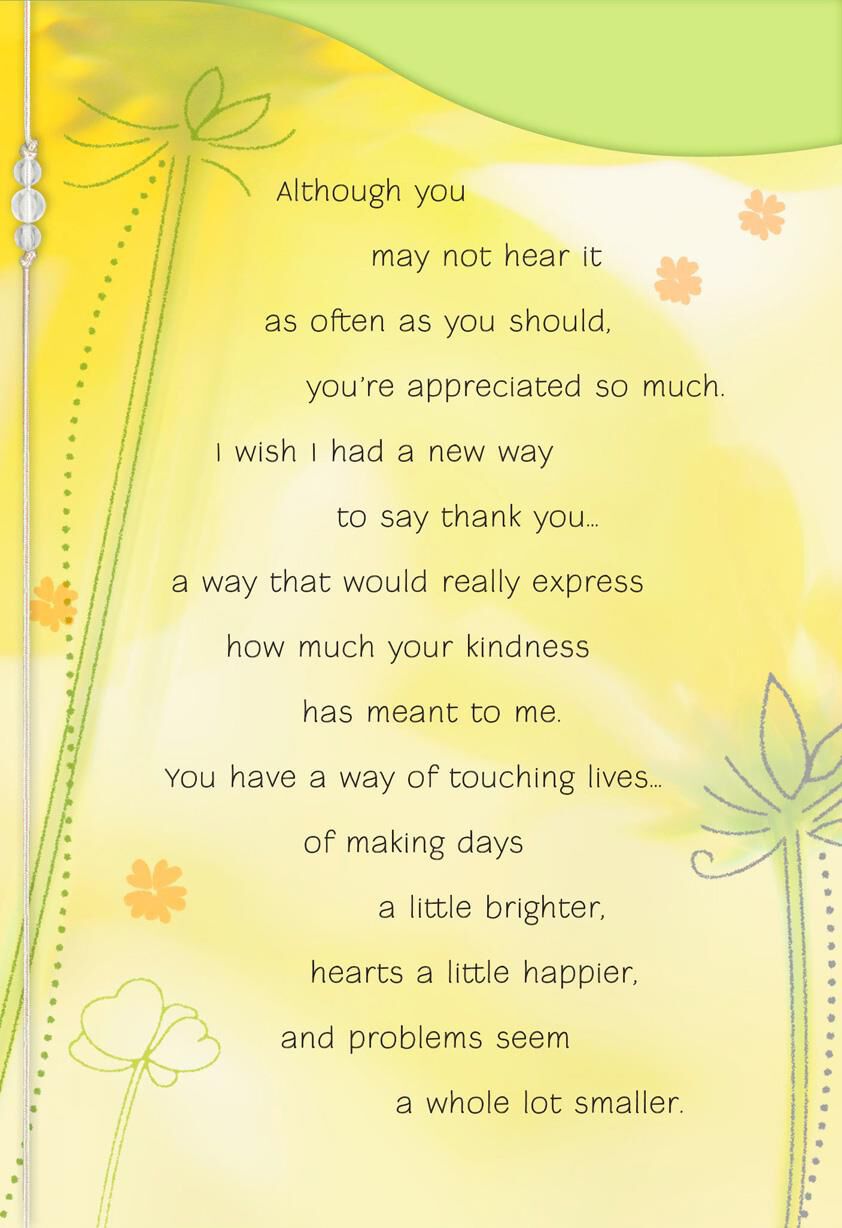 You Make a Difference Thank You Card