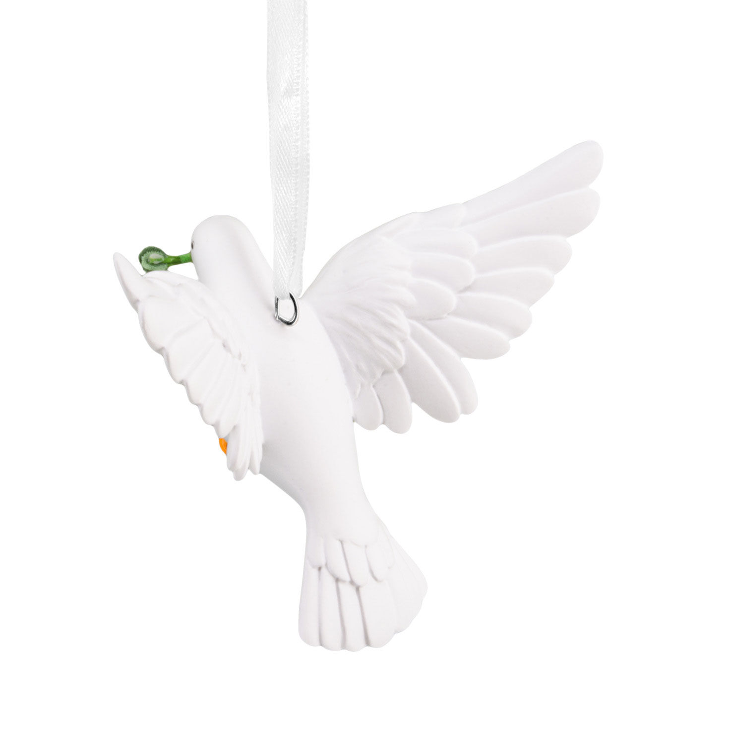 White Dove Christmas Ornament Back image number 6