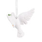 White Dove Christmas Ornament Back image number 6