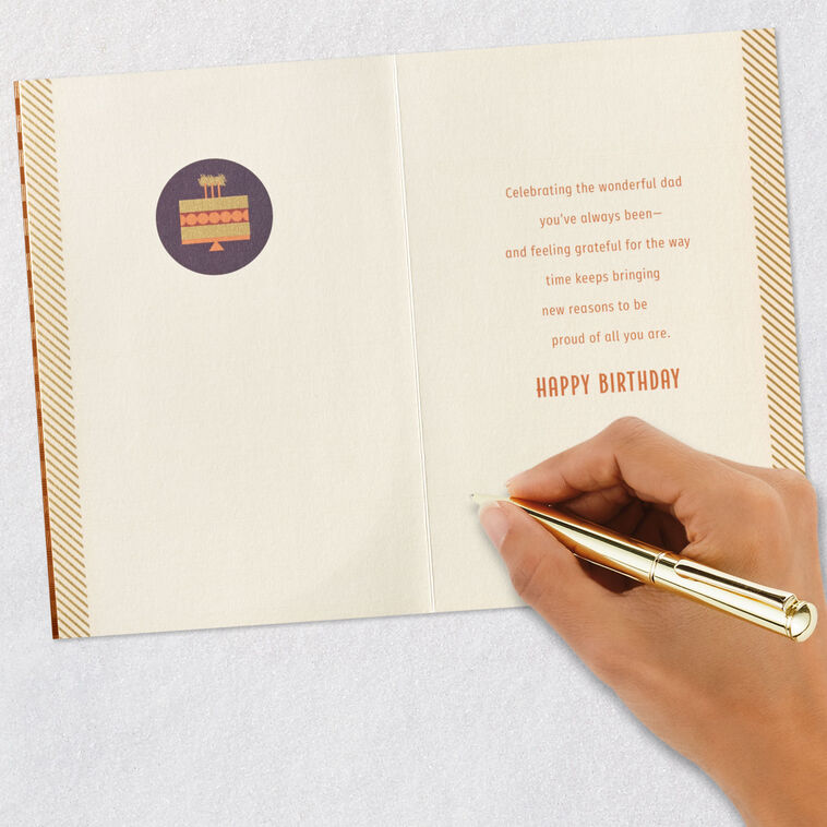 Grateful for All the Reasons to Be Proud Birthday Card for Dad, , large image number 6