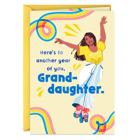 Here's to the Beautiful Way You Live Birthday Card for Granddaughter, , large image number 1