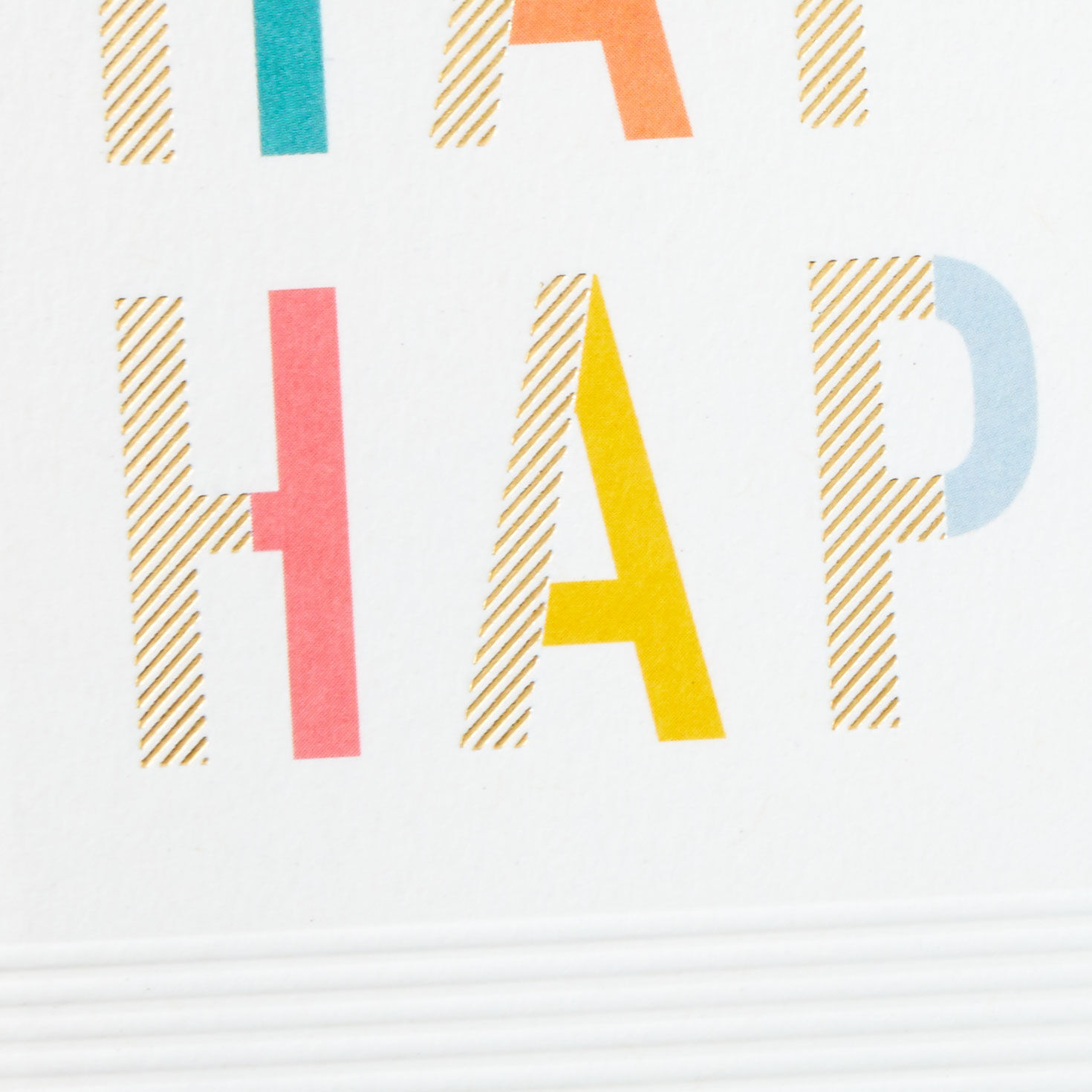 Happy Happy Happy Embossed Birthday Card for only USD 5.99 | Hallmark