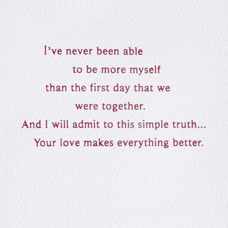 Magenta Heart and Ribbon Anniversary Card for Wife Sentiment image number 2