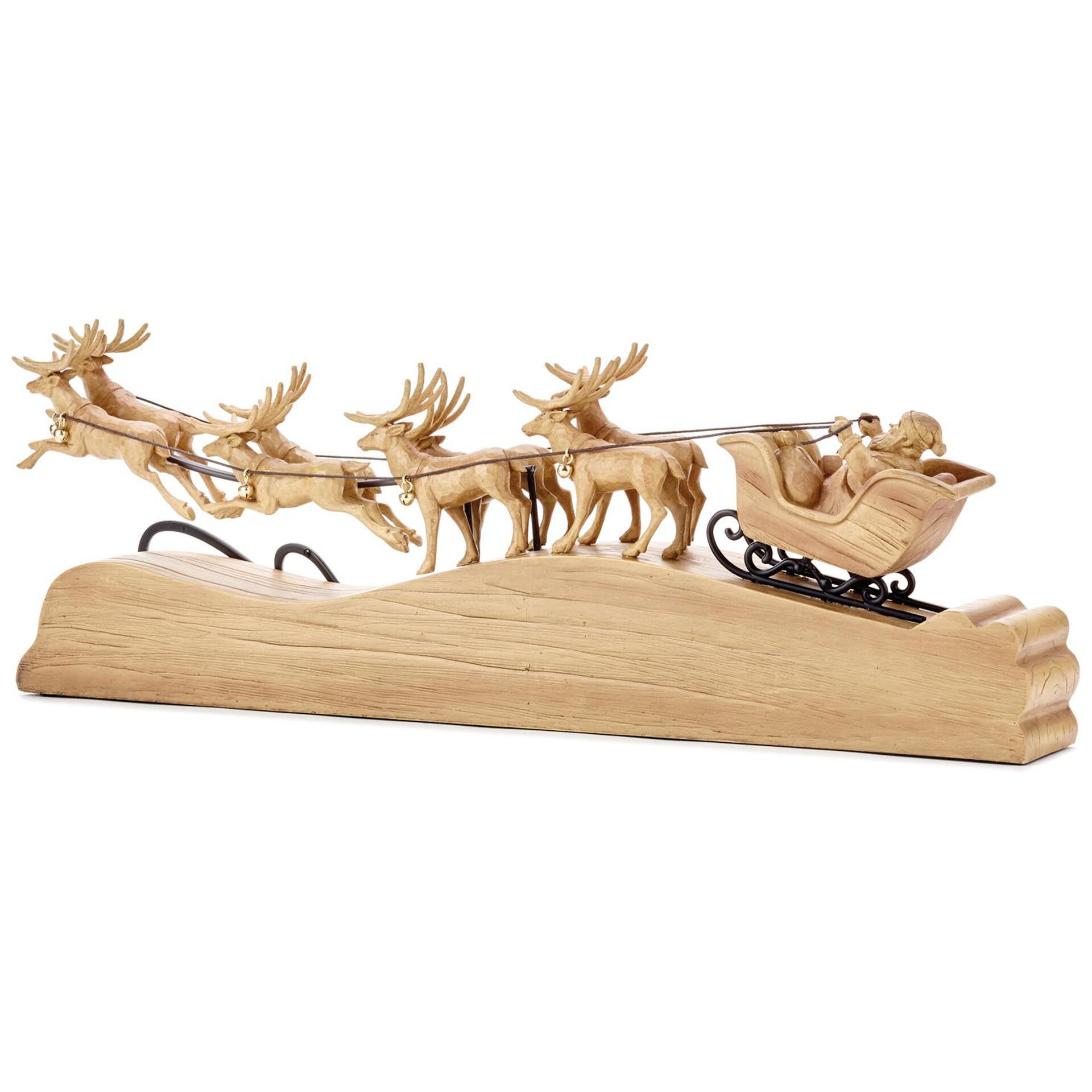 Santa And Reindeer Believe Tabletop Decoration Seasonal Decor Hallmark