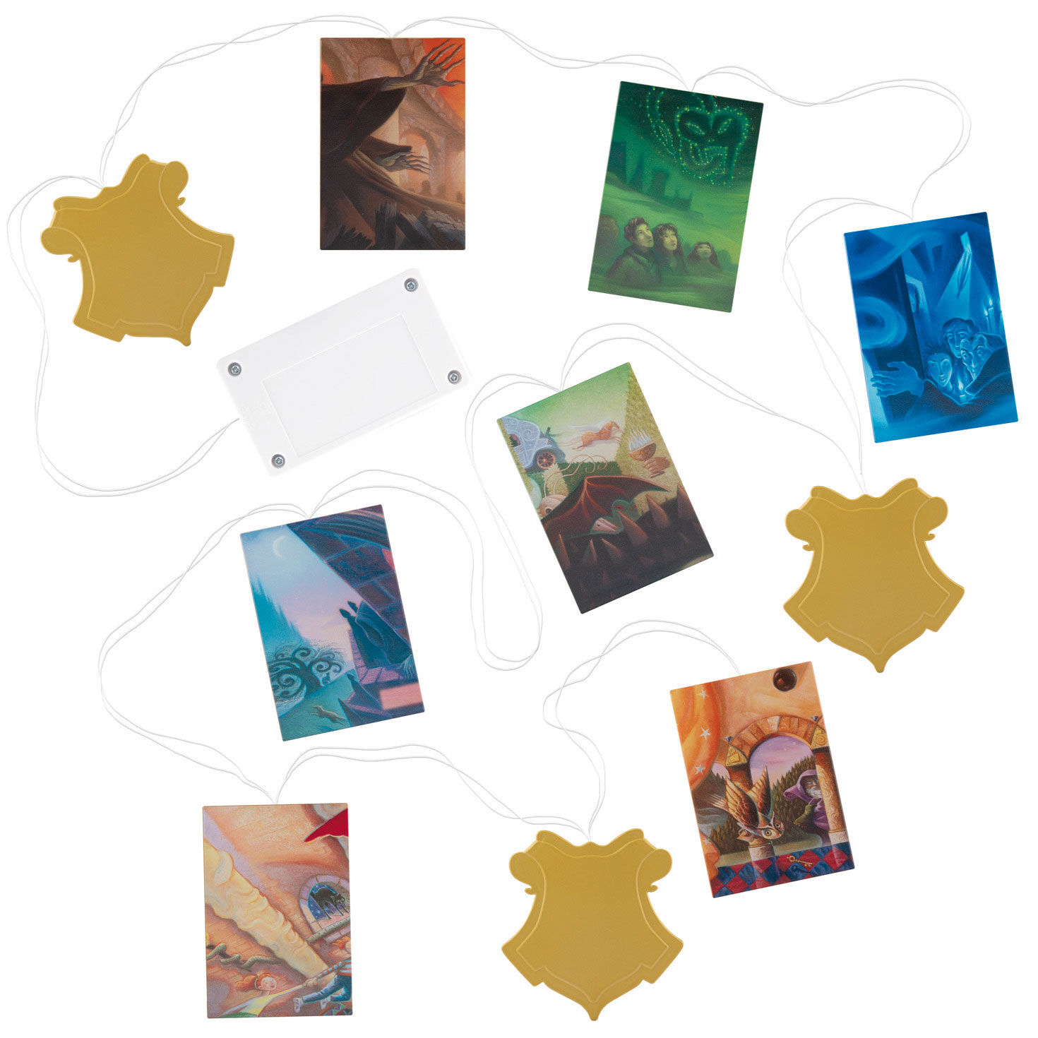 Harry Potter Books Keepsake String Lights Back image number 5