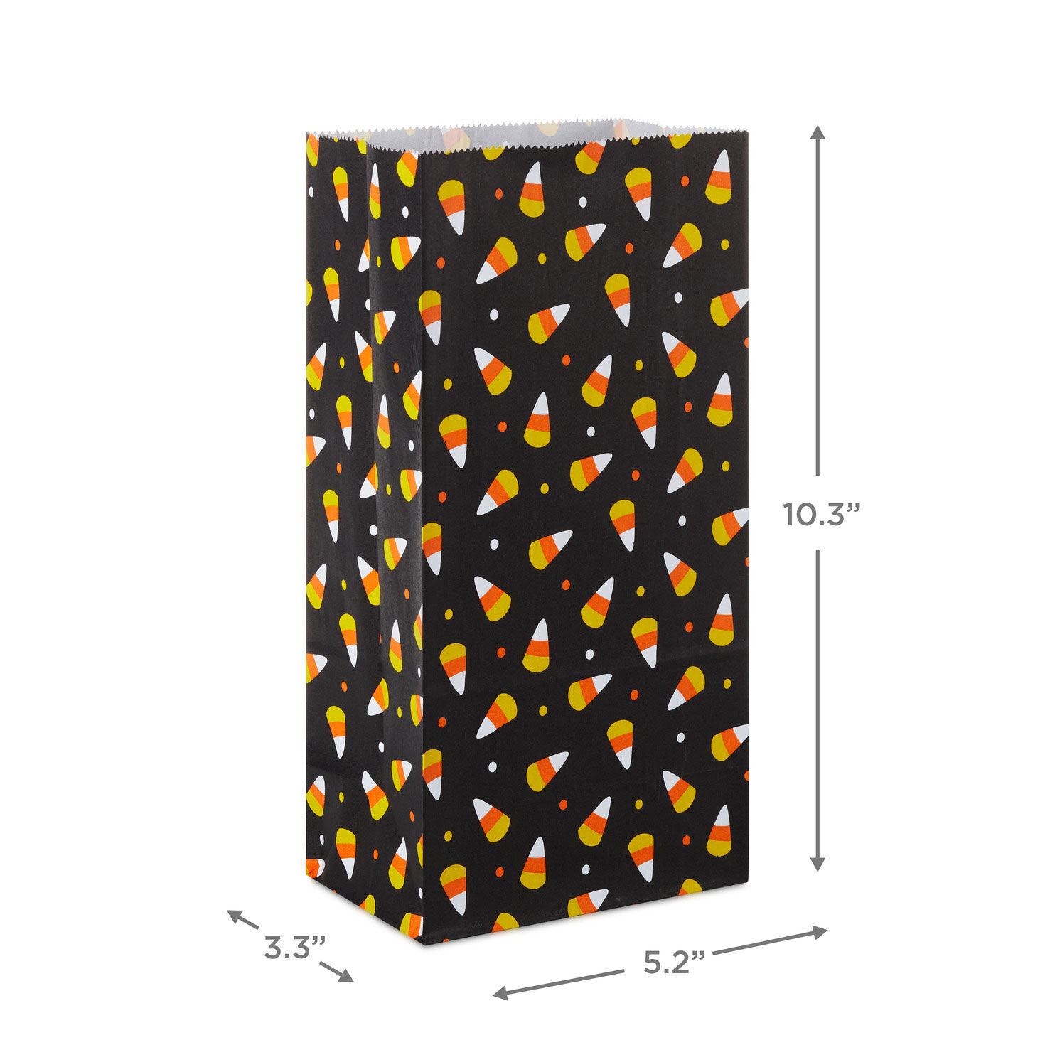 Candy Corn Halloween Paper Goodie Bags, Pack of 30, , large image number 3