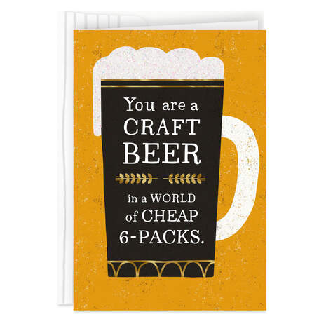 Cheers to a Great Guy Craft Beer Card for Him, , large