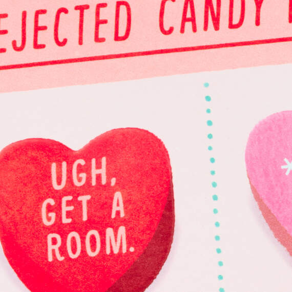 Rejected Candy Hearts Funny Valentine's Day Card, , large image number 4