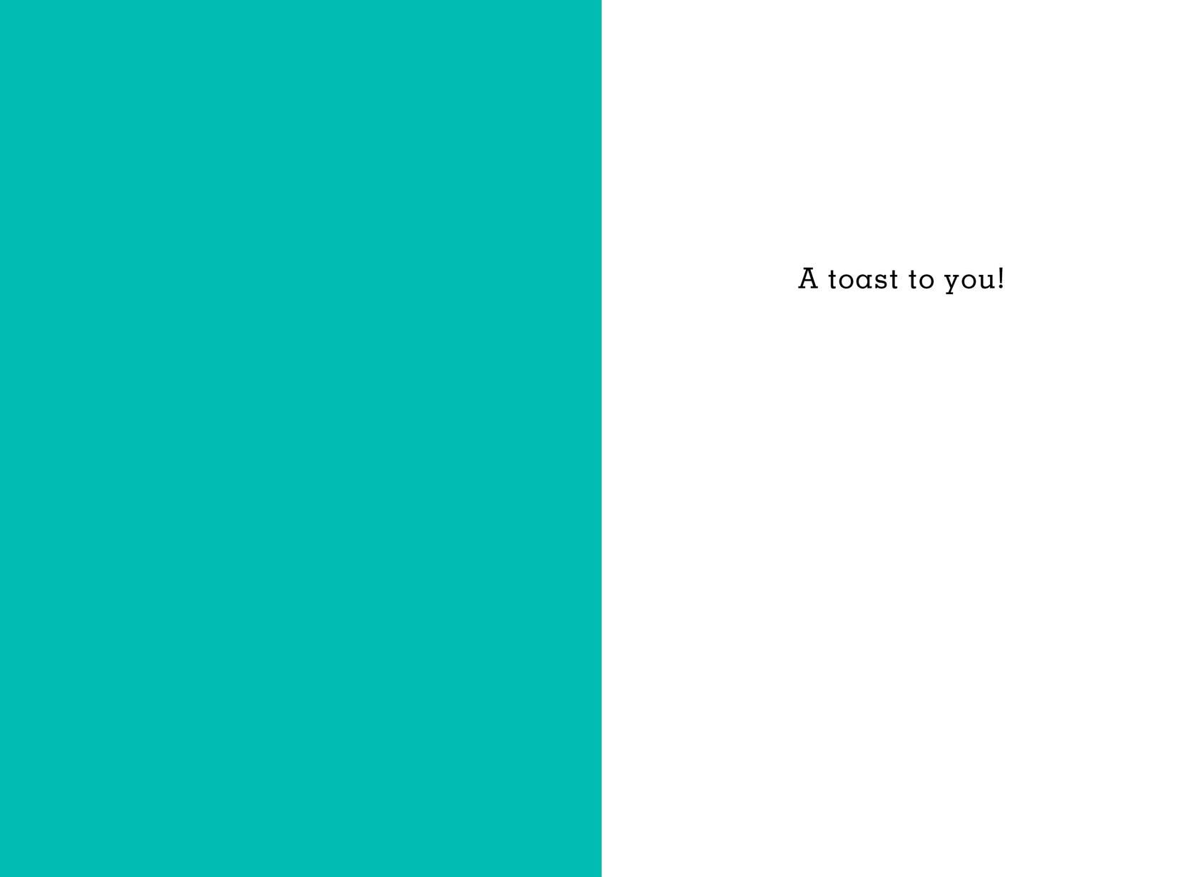 Smiley Face Toast Congratulations Card