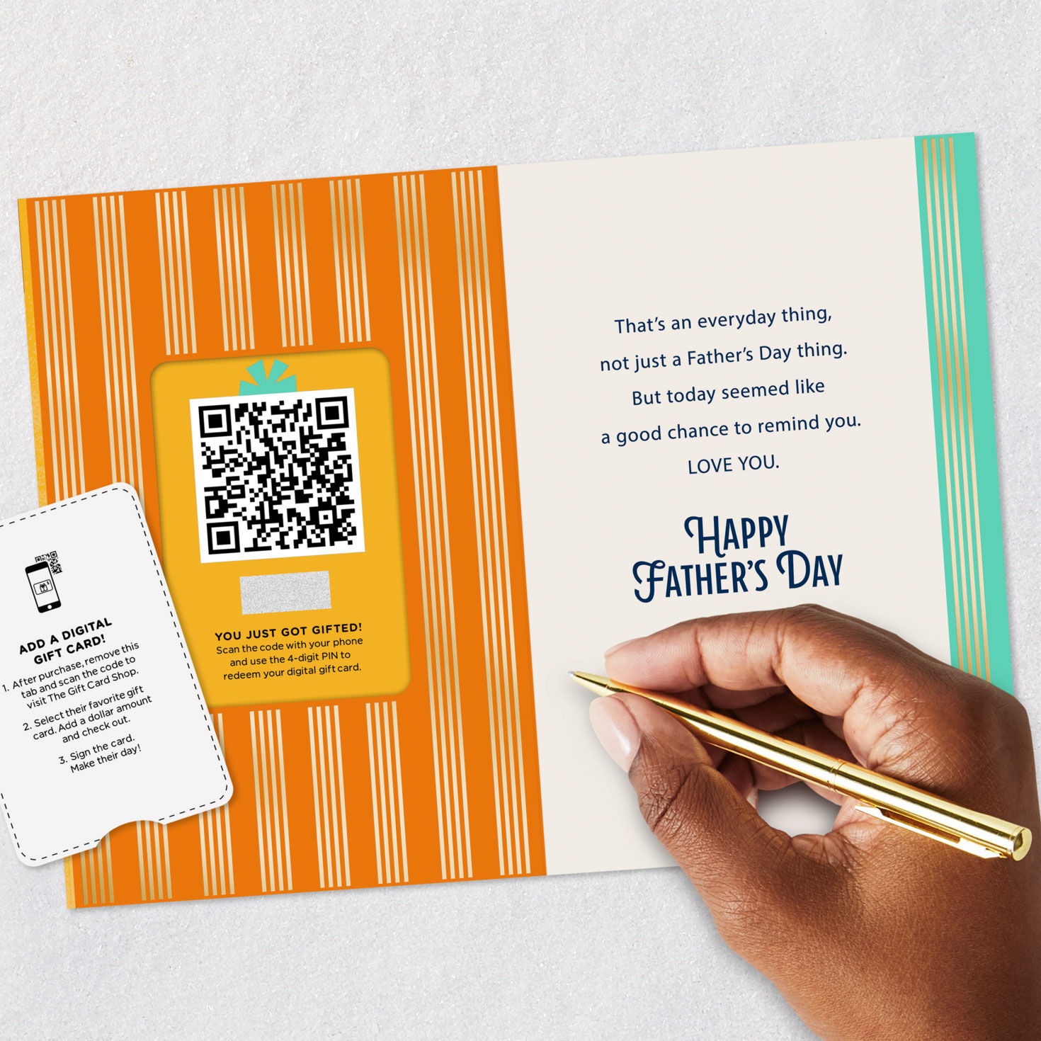 Best Dad Ever Gift Card Greeting Father's Day Card, , large image number 8