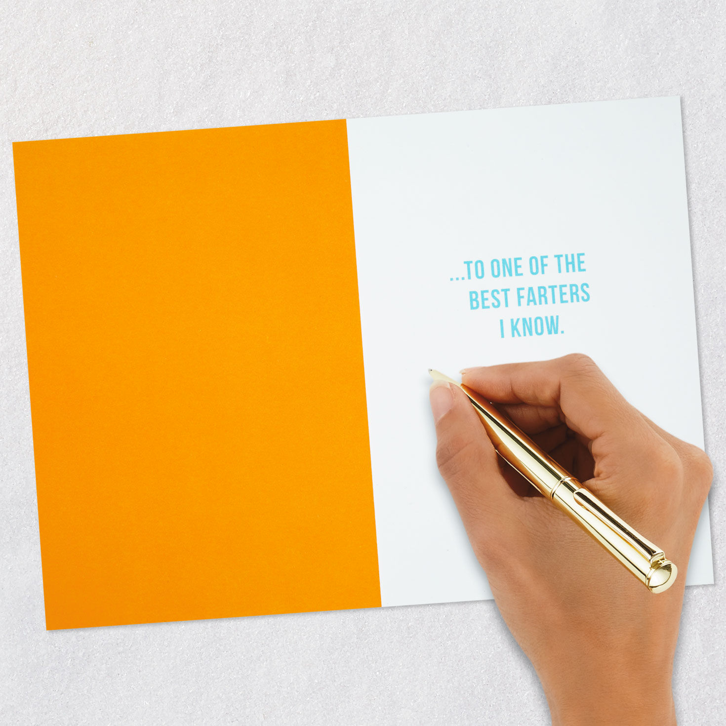 Fart Joke Lettering Funny Father's Day Card Signing card image number 6