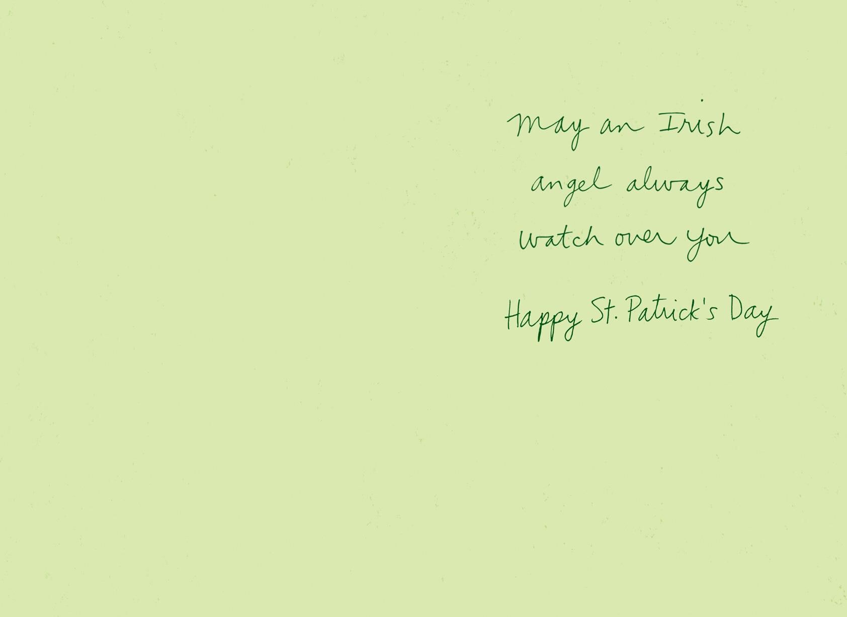 Irish Angel St. Patrick's Day Card