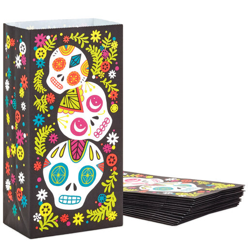 Day of the Dead 15-Pack Paper Goodie Bags, 