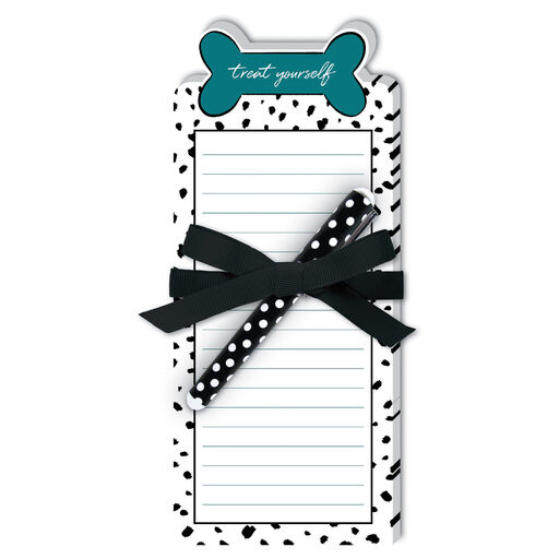 Treat Yourself Dog Bone Notepad With Pen, 