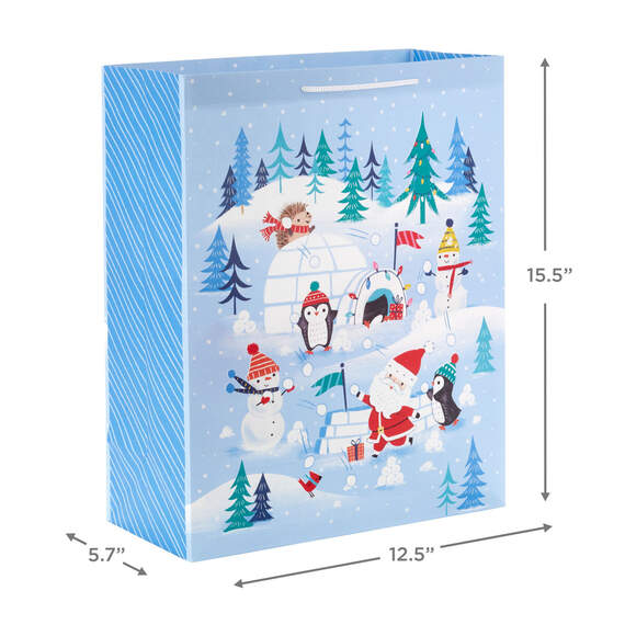 15.5" Cute Winter Scenes 2-Pack XL Christmas Gift Bags, , large image number 2