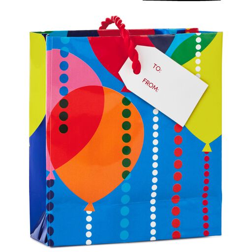 Party Balloons Gift Card Holder Mini Bag, 4.5", 