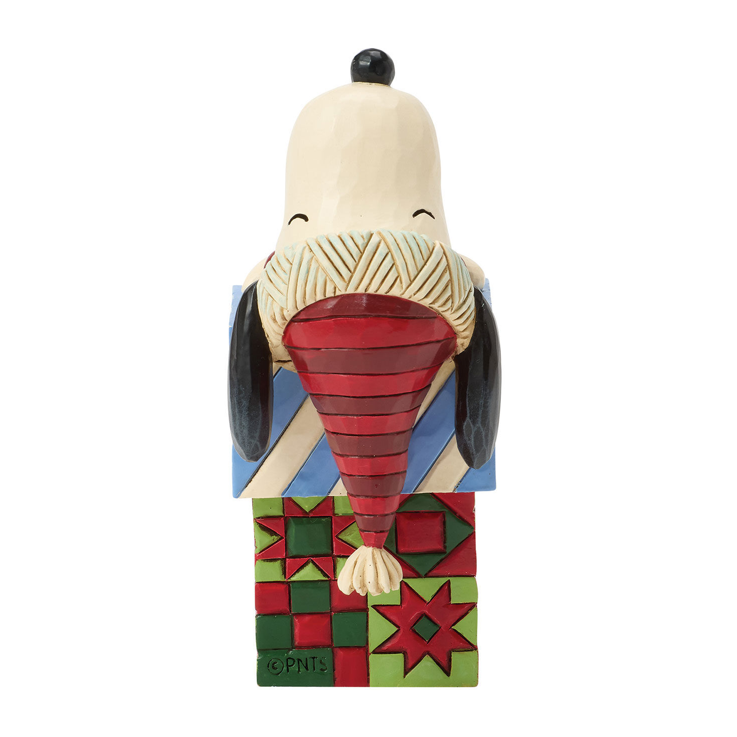 Jim Shore Snoopy Woodstock Sleeping on Gifts Statue side image number 5
