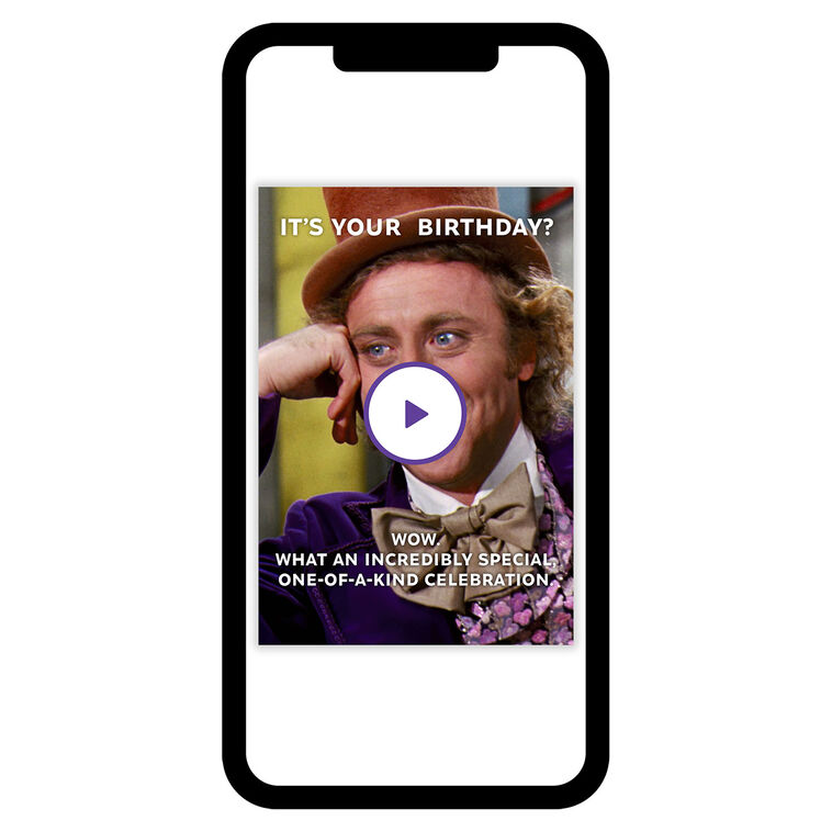 Willy Wonka & The Chocolate Factory Funny Custom Birthday Card, , large image number 7