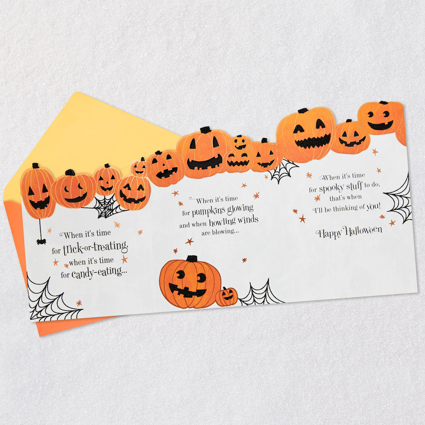 Pumpkins Thinking of You Halloween Card Greeting Cards Hallmark