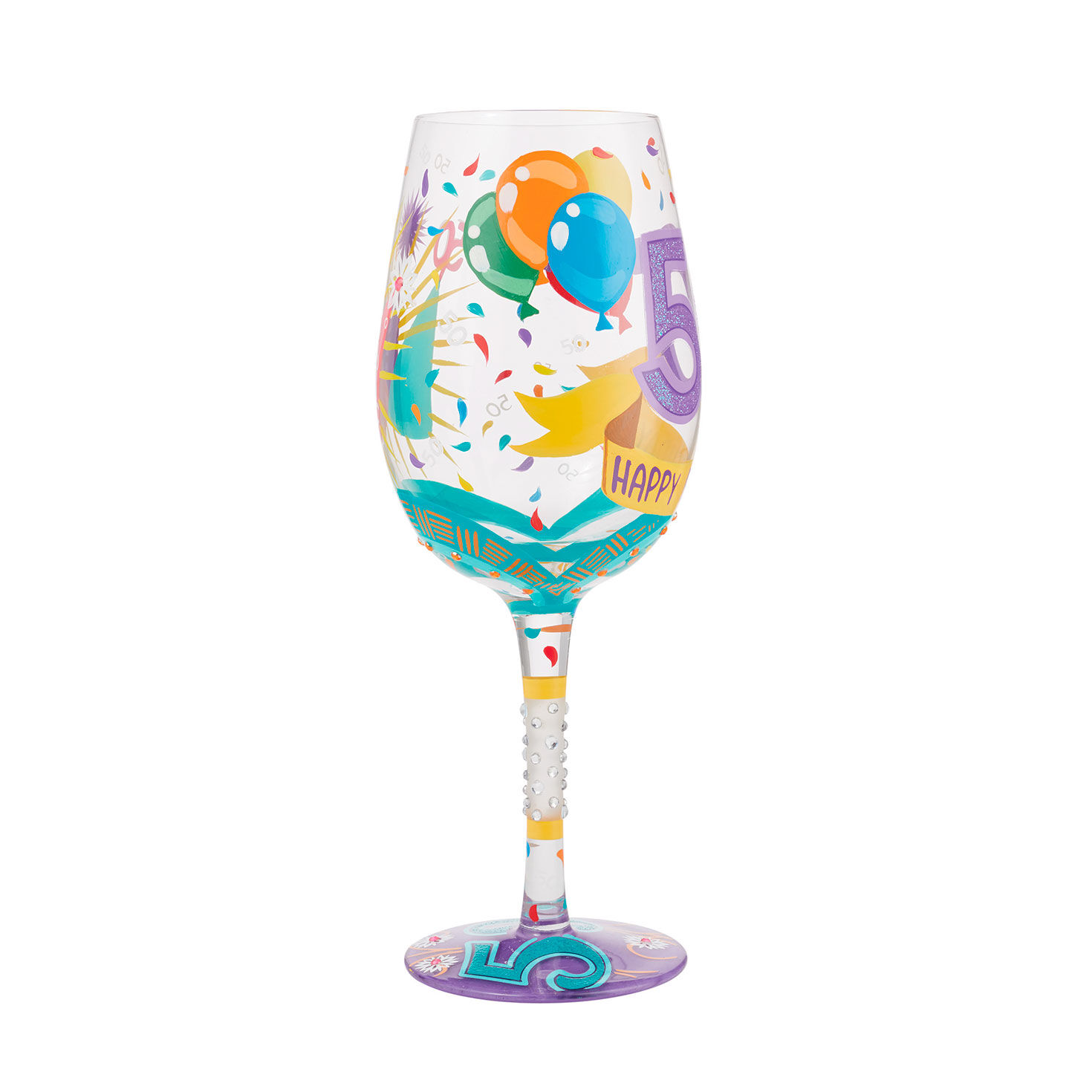 Lolita 50th Birthday Wine Glass  image number 2