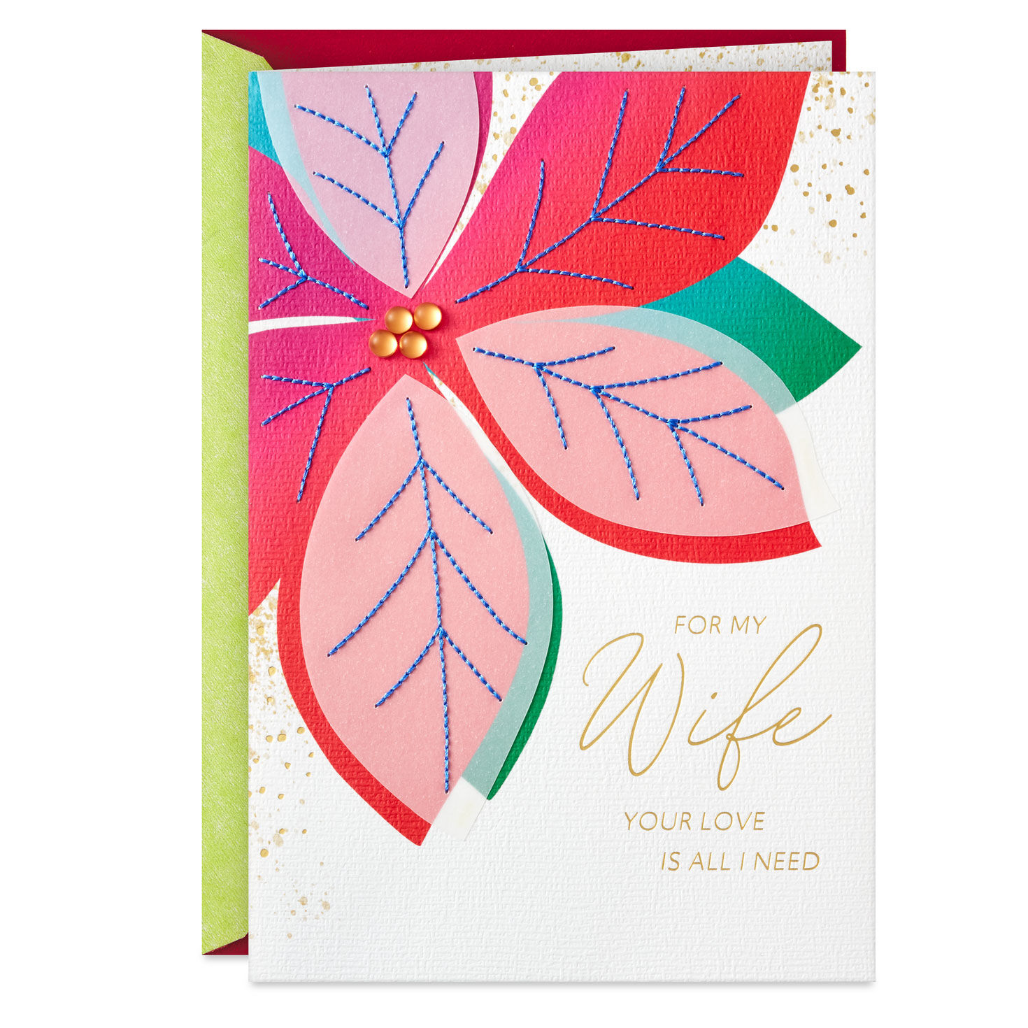 Your Love Is All I Need Christmas Card for Wife