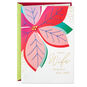 Pretty Poinsettia Flower Wife Christmas Card Card Front image number 1