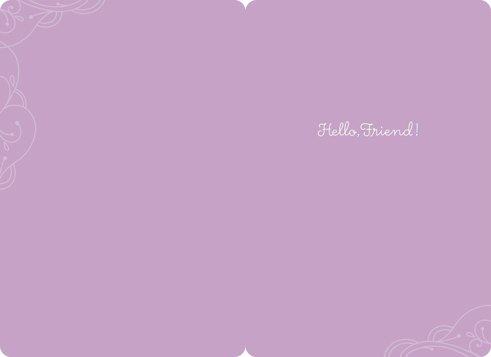 Cat and Butterfly Jumbo Friendship Card, 16.25"