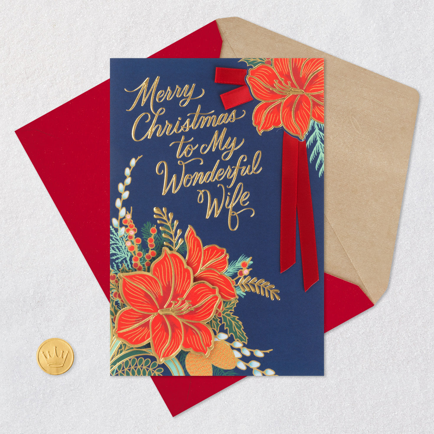 I'm a Happy, Lucky Man Christmas Card for Wife for only USD 7.59 | Hallmark